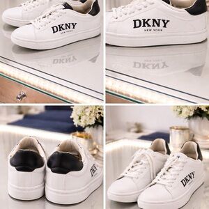 DKNY White and Black Women's Sneakers